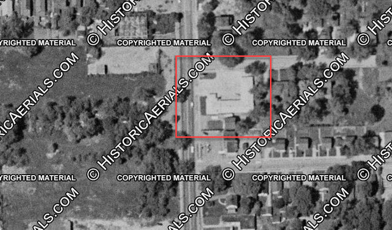 Dearborn Motor Lodge - 1957 Aerial (newer photo)